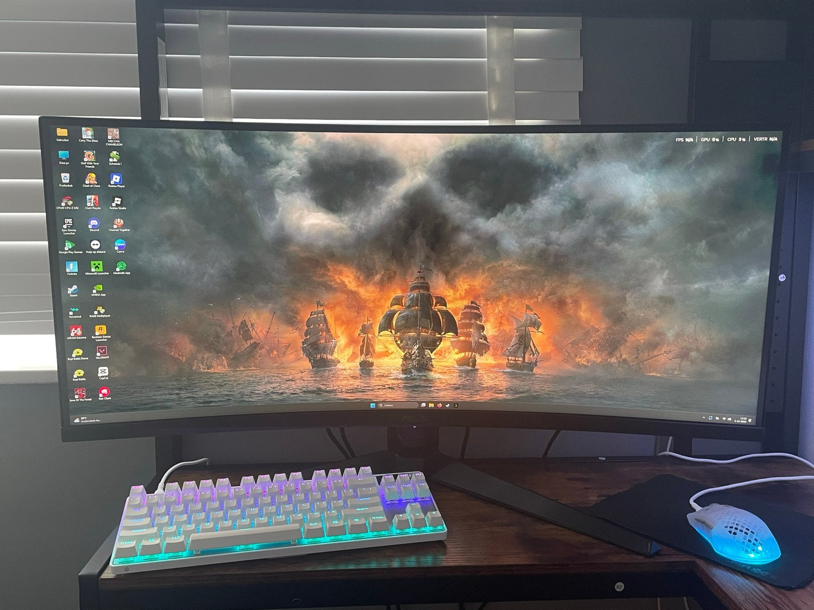 ASUS TUF Gaming VG34VQL3A 34" Ultrawide Curved Gaming Monito, Computers en Software, Gaming, VA, Ophalen of Verzenden, Zo goed als nieuw