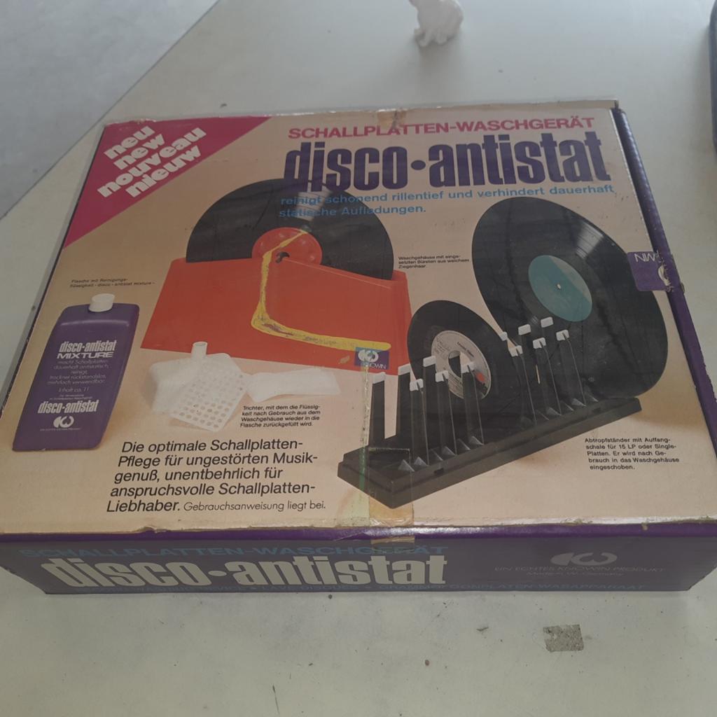 Disco-Antistat platenwasapparaat - Nieuw in Doos, Ophalen of Verzenden, Nieuw, Platenspeler-onderdeel, Overige merken