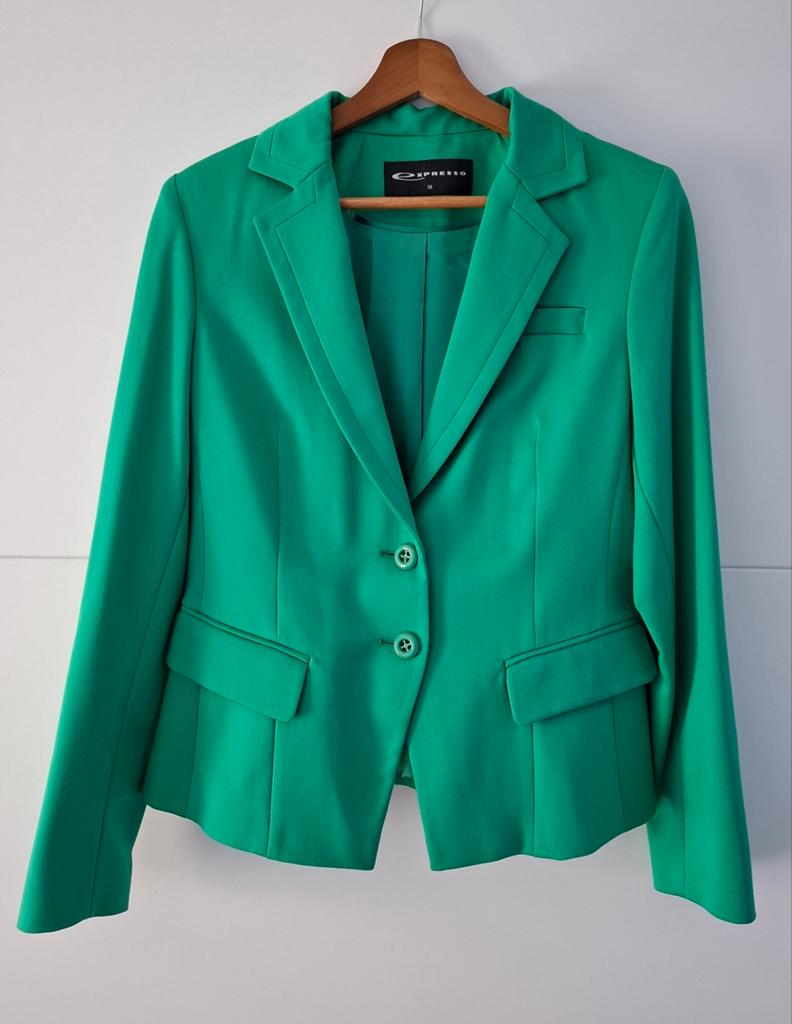 Supermooie groene blazer Expresso maat 38, Maat 38/40 (M), Expresso, Ophalen of Verzenden, Zo goed als nieuw