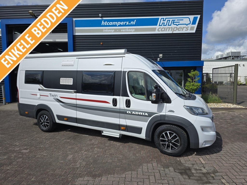 Adria Twin 640 SLX 2016 In Top Staat, Caravans en Kamperen, Campers, Luifel, Ringverwarming, Fiat, Tot en met 2