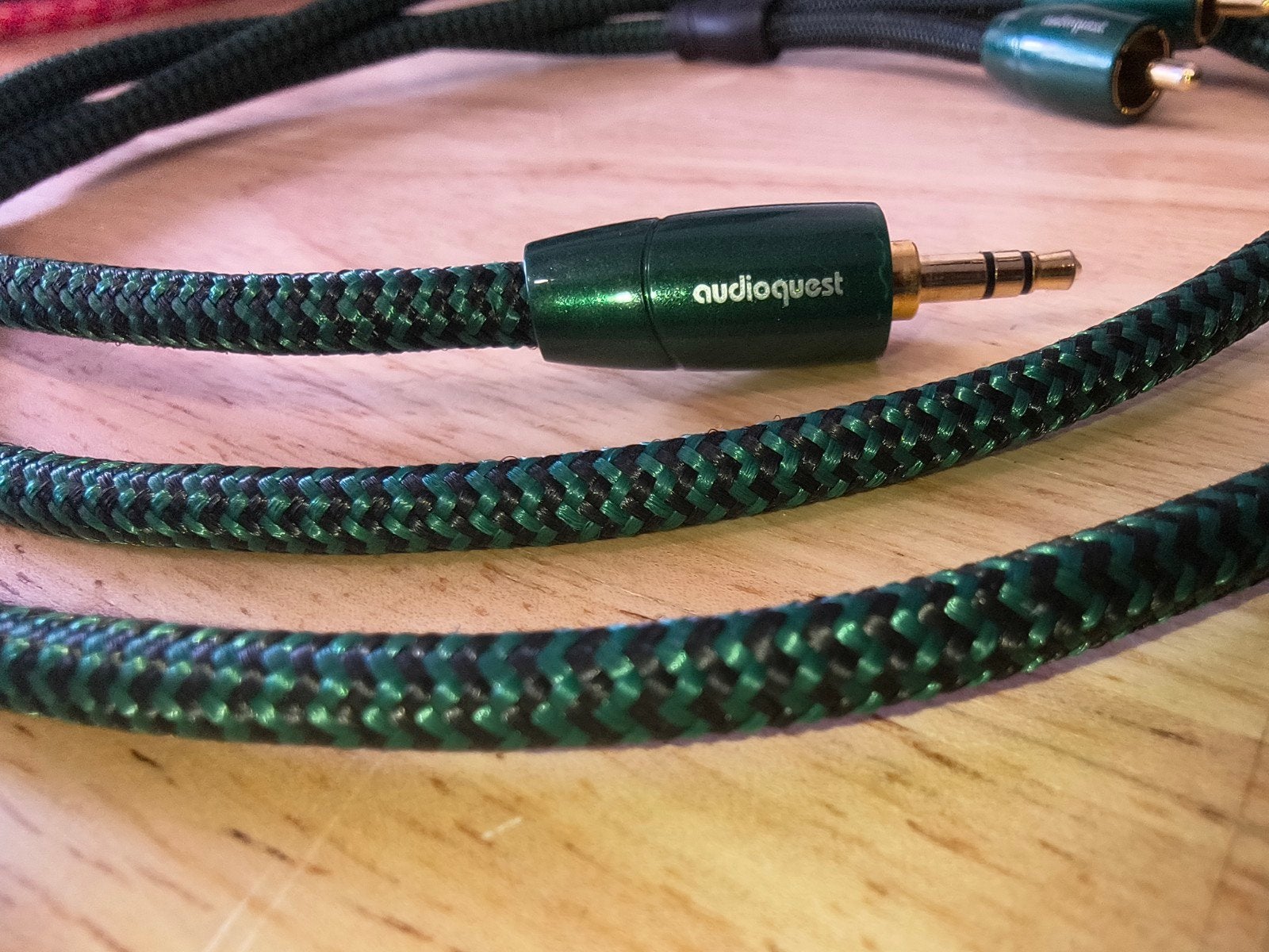 AudioQuest Evergreen Interlink-kabel 3.5mm naar RCA, Ophalen of Verzenden, Zo goed als nieuw, Minder dan 2 meter, Interlink-kabel