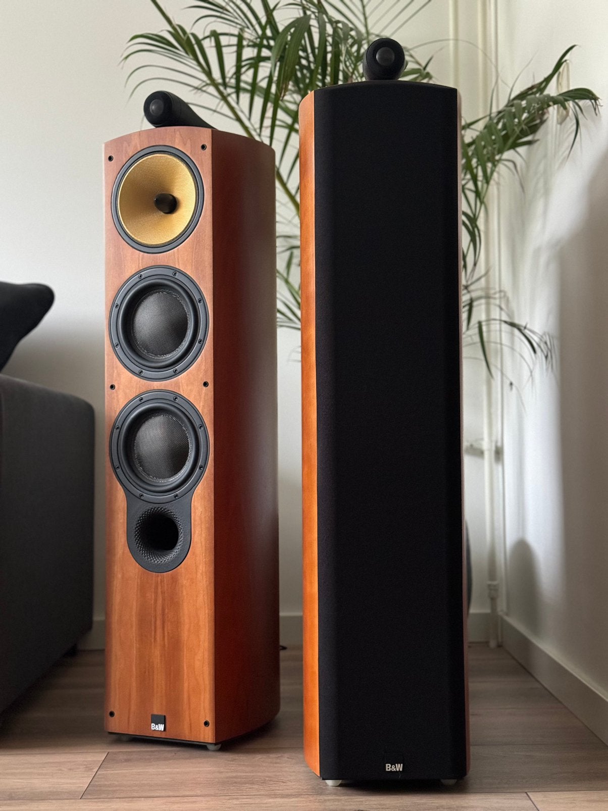 B&W 804 S Luidsprekers Cherrywood incl Originele Spikes, Audio, Tv en Foto, Ophalen, Zo goed als nieuw, Bowers & Wilkins (B&W)