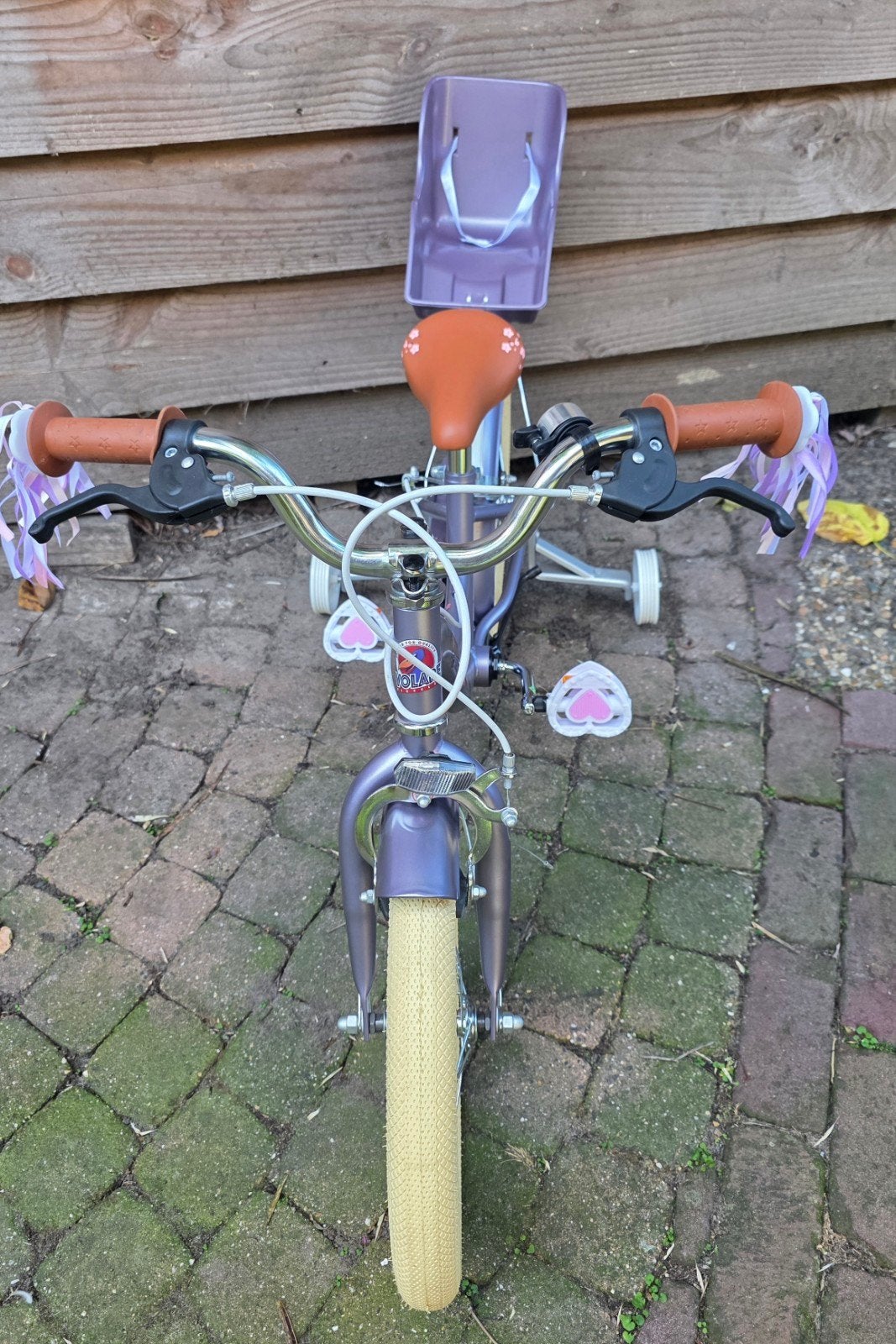Volare Blossom Kinderfiets 16 inch met zijwieltjes en poppen, Fietsen en Brommers, Ophalen, Terugtraprem, Zijwieltjes, 16 tot 20 inch
