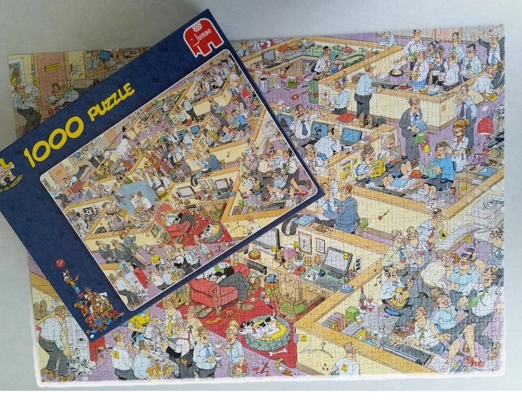 5 JAN van HAASTEREN PUZZELS 1000 STUKJES COMPLEET en GAAF, Ophalen