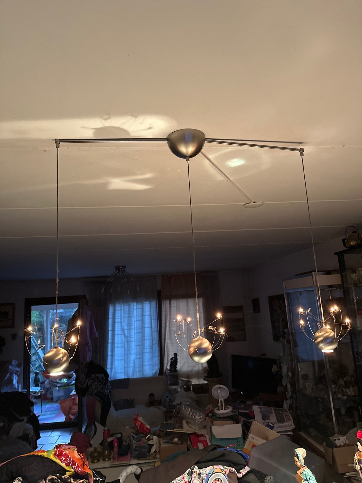ORKJE3van Jan Pauwel met 3 Bollen en Meerdere Lichtpunten, Ophalen, Gebruikt, Metaal, Overige fittingen