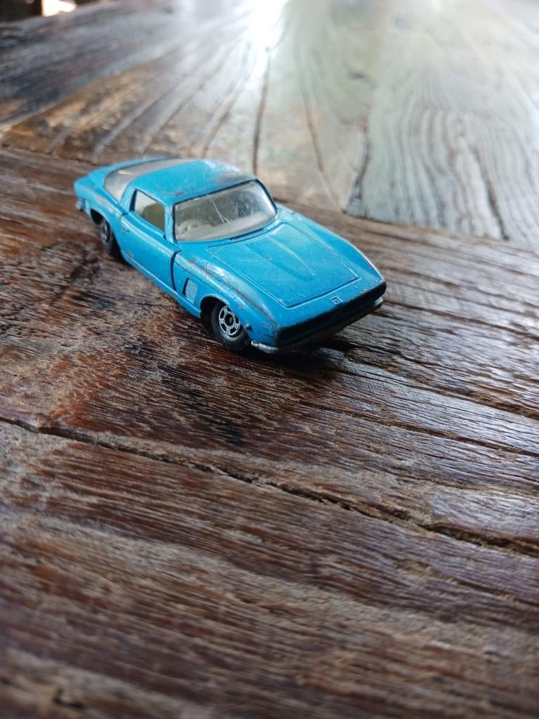 Vintage Iso Grifo modelauto - Blauw (Matchbox), Ophalen of Verzenden, Gebruikt, Auto, Matchbox