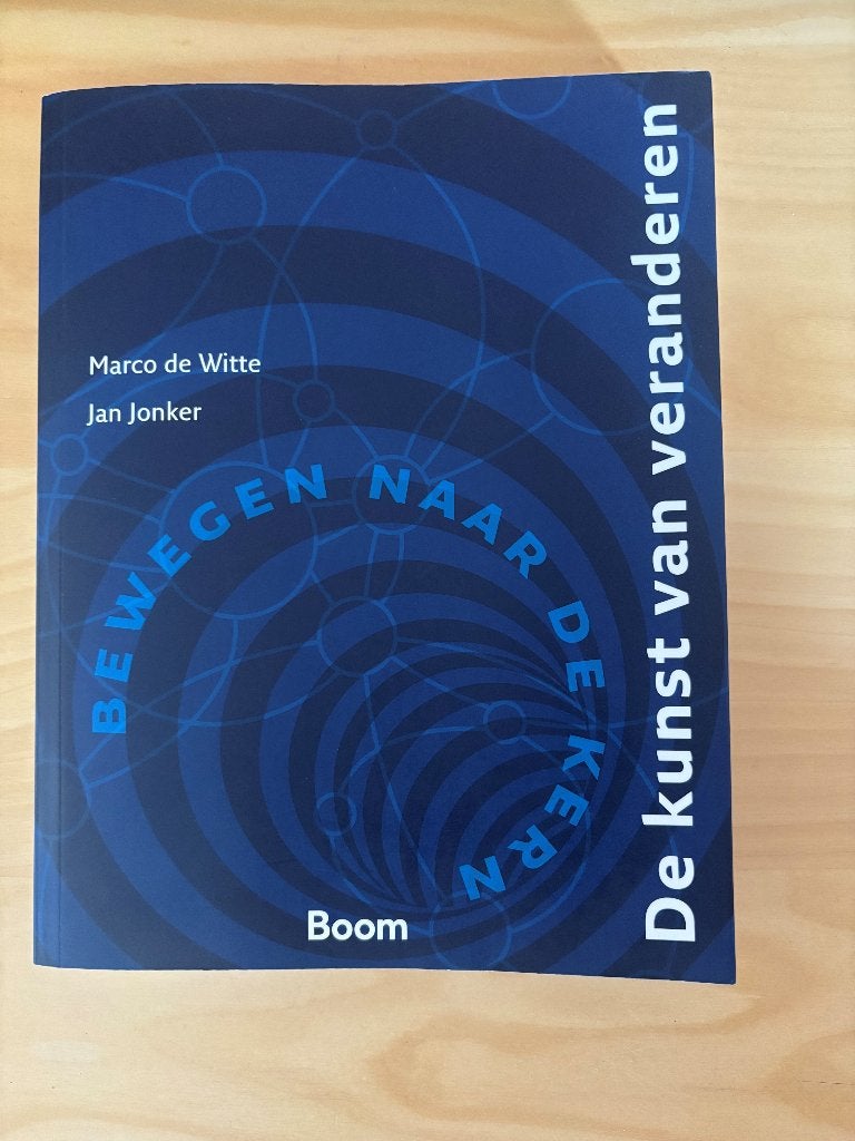De kunst van veranderen, Boom, Zo goed als nieuw, Alpha, HBO