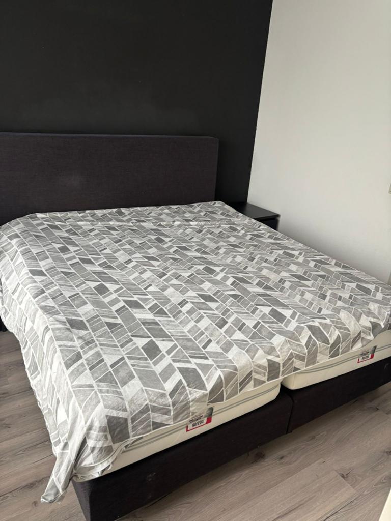 Boxspring 180x200cm, Ophalen, Tweepersoons, 180 cm, Stof