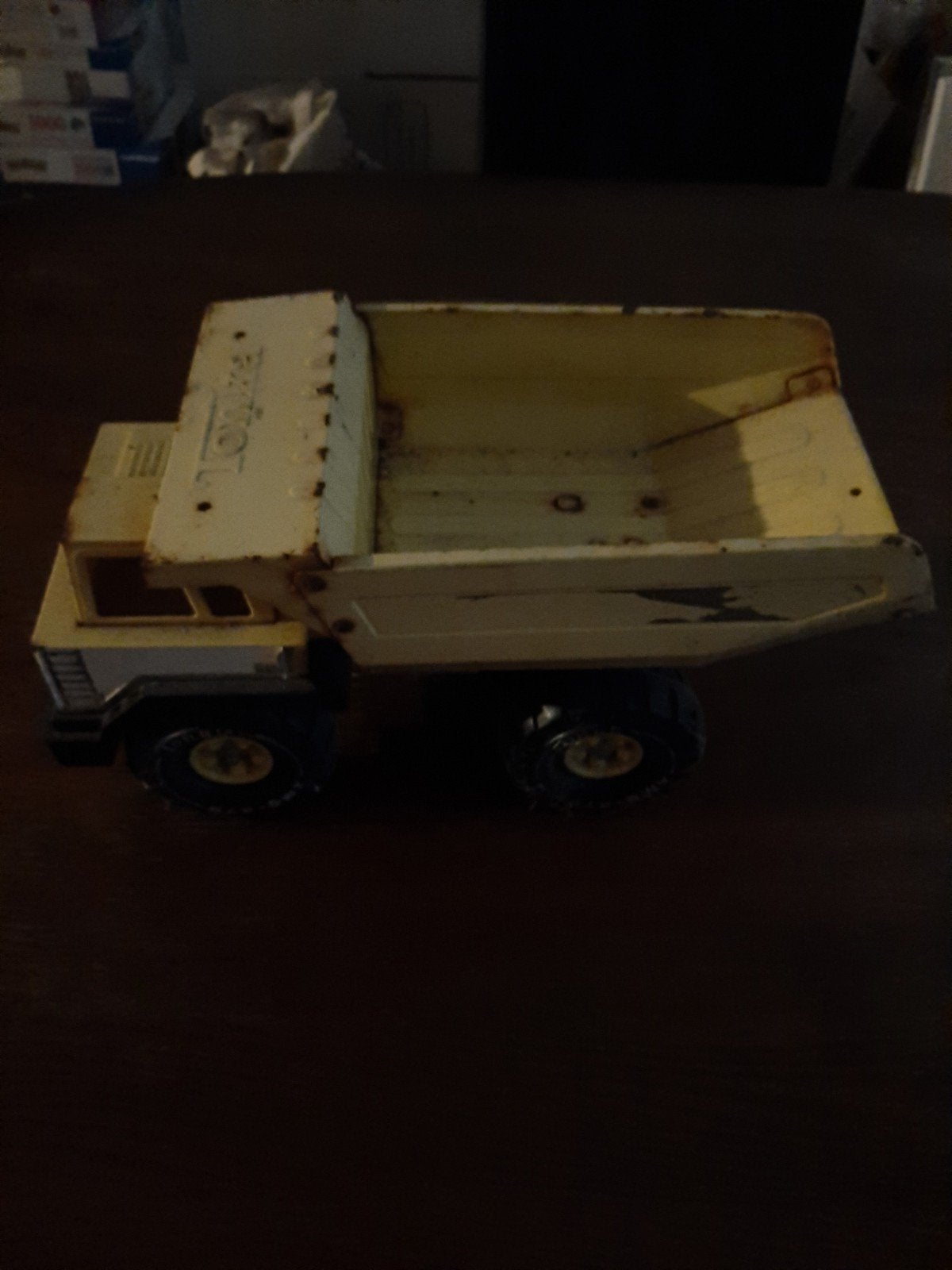 Oude Tonka Kiepwagen - Vintage Speelgoed, Verzamelen, Speelgoed, Gebruikt, Ophalen