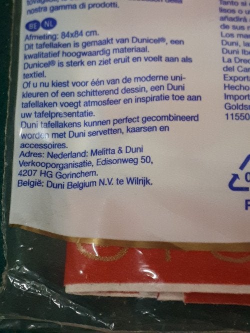 44/a kerst tafelkleed 84x84 cm, Ophalen of Verzenden, 'T Olde Gre-j, Info@toldegrej.nl, Endepoelstraat 20f Didam
