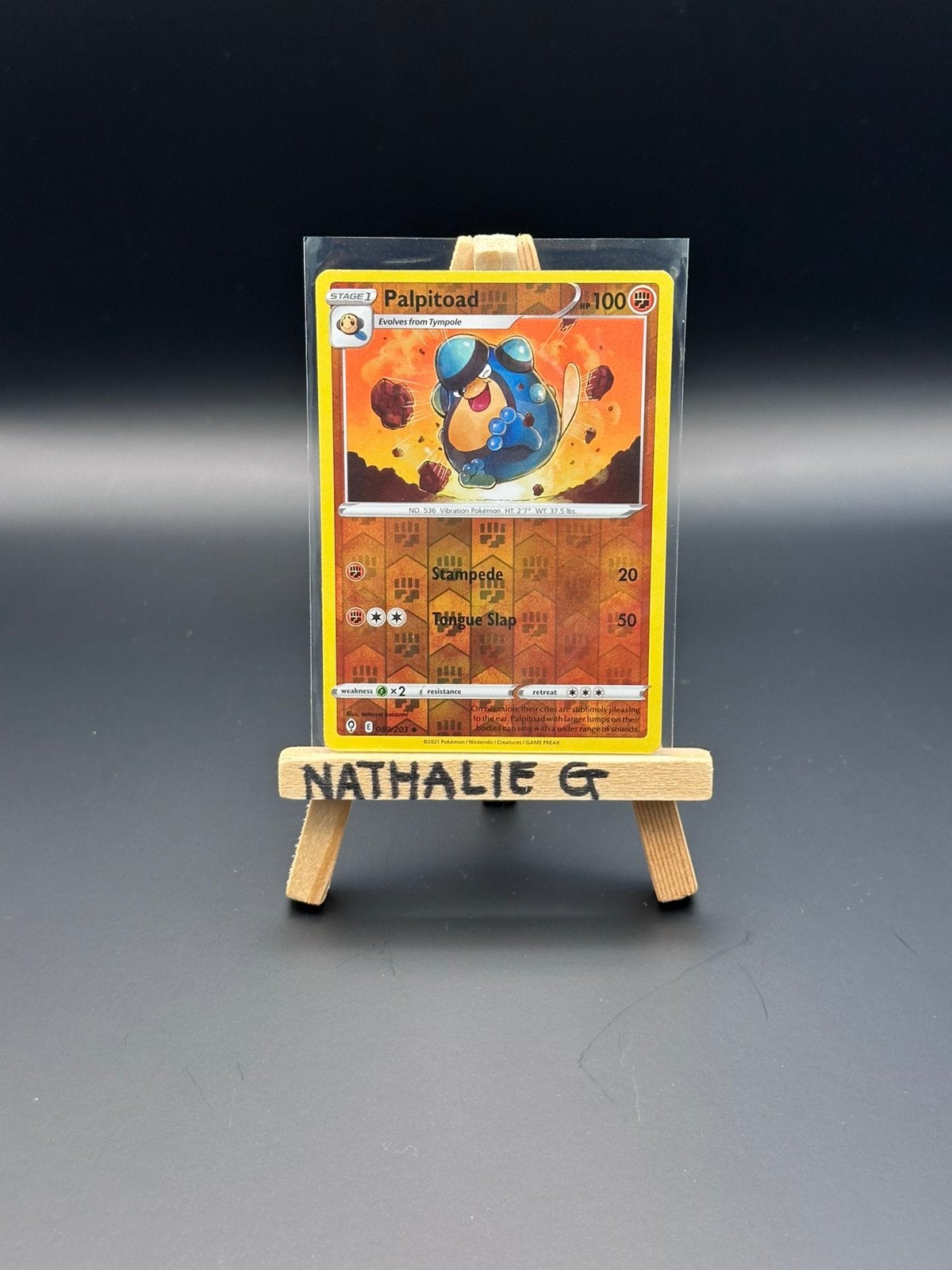 Palpitoad reverse 089/203 Pokemon Evolving Skies, Ophalen of Verzenden, Nieuw, Losse kaart