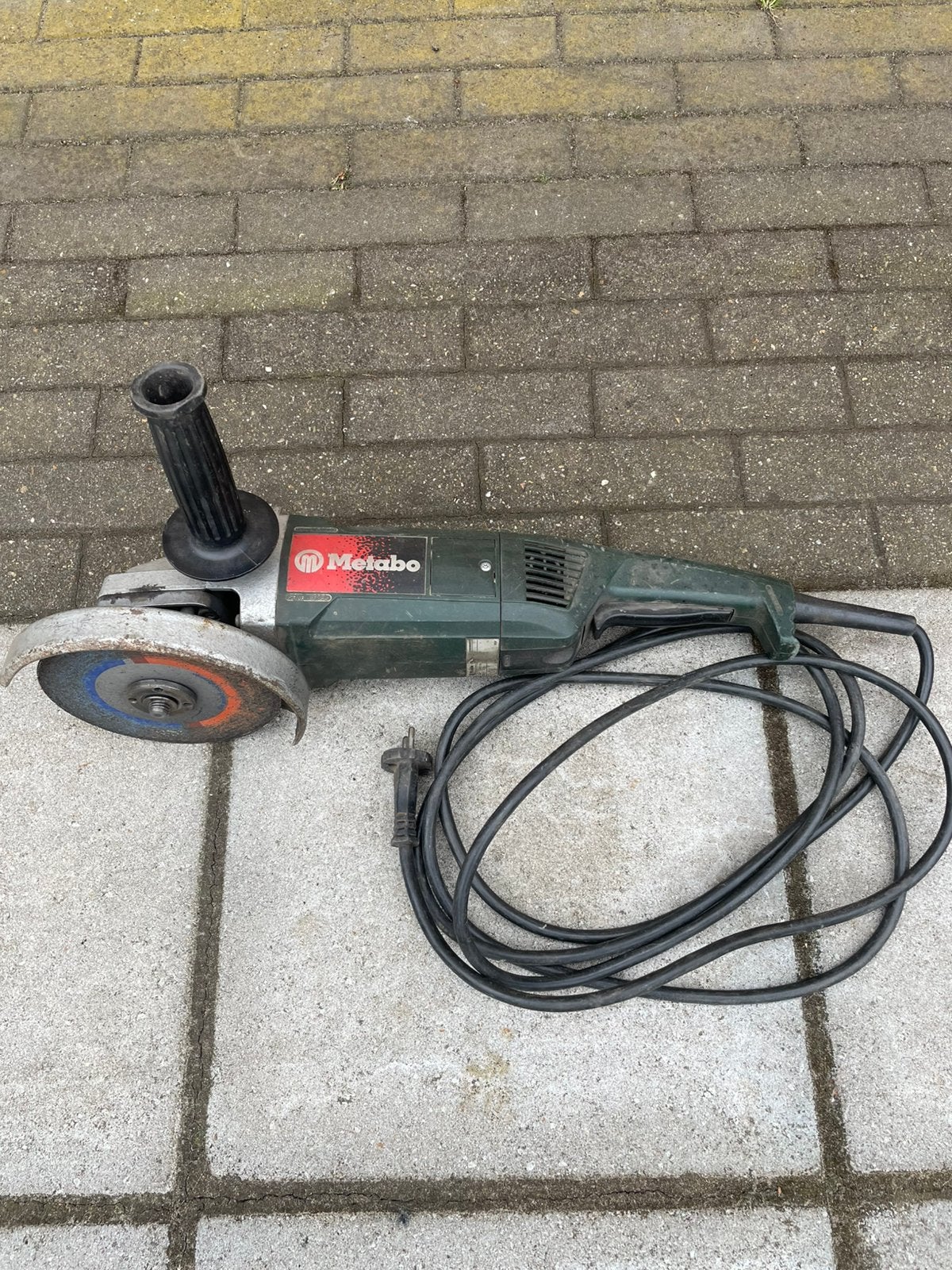 Metabo slijptol 180 mm, Ophalen of Verzenden, Zo goed als nieuw, 1000 watt of meer, Haakse handslijpmachine