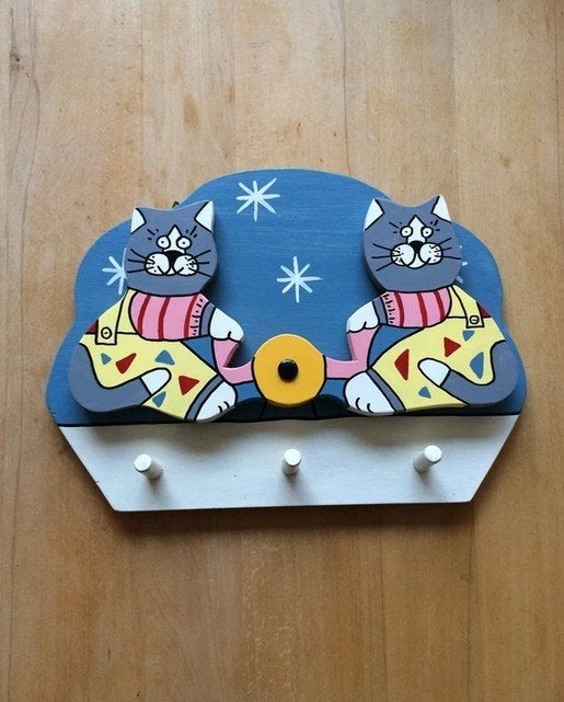 poezenkapstok kinderkamer, Gebruikt, Overige merken, Handgemaakt, Ophalen of Verzenden