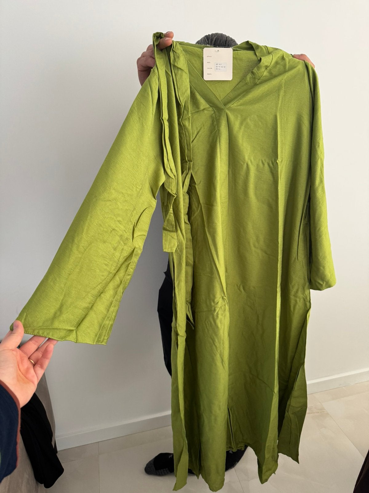 Groene zomerjurk A lijn, Maat 42/44 (L), Nieuw, Ophalen of Verzenden, Onder de knie