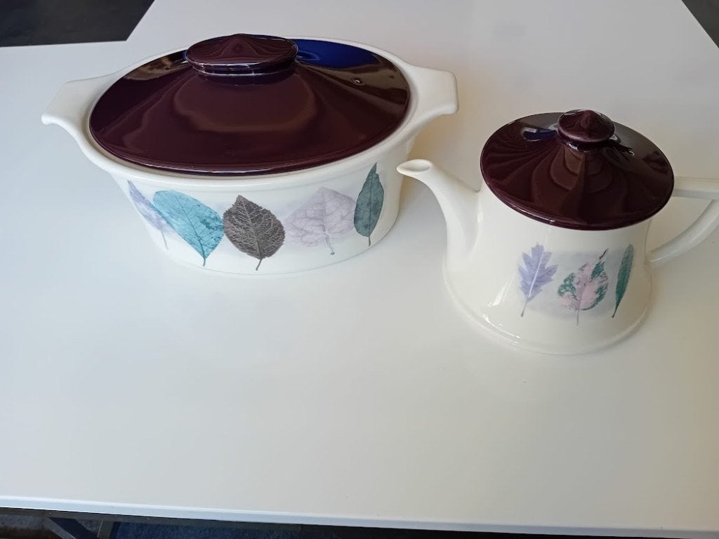 Portmeirion dusk by Jo Gorman terrine/casserole en theepot., Huis en Inrichting, Keuken | Servies, Overige typen, Ophalen of Verzenden