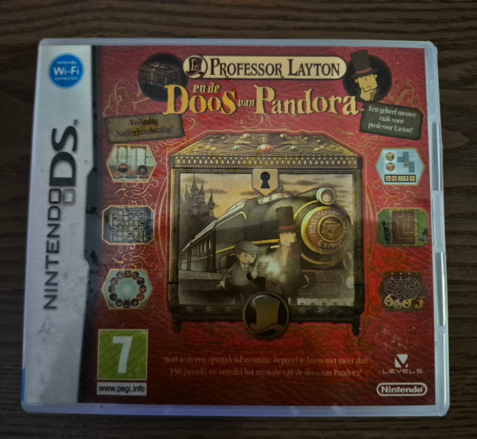 Professor Layton en de Doos van Pandora - Nintendo DS, Spelcomputers en Games, Ophalen, Puzzel en Educatief, Gebruikt, 1 speler