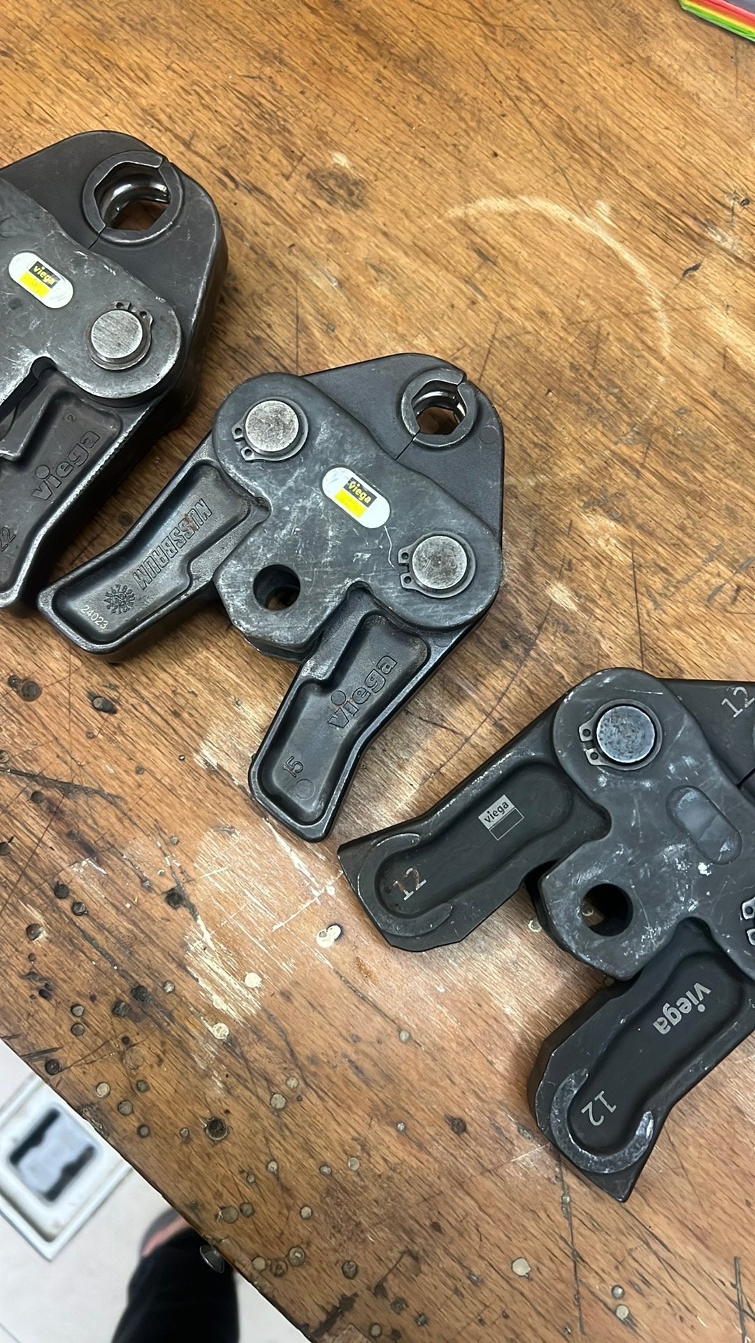 Persbekken Viega set V 12,15,22mm, Ophalen of Verzenden, Zo goed als nieuw
