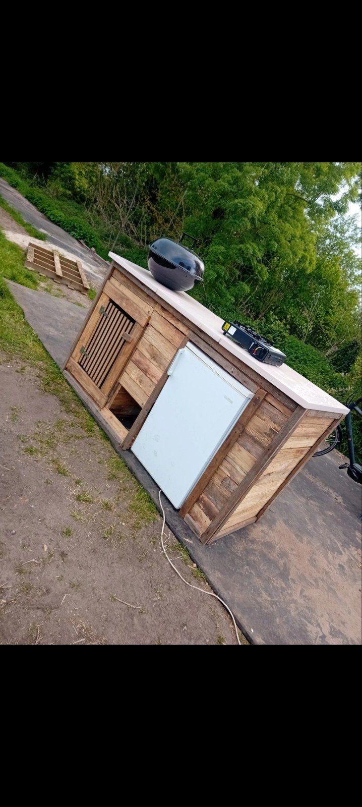 Buiten keuken zo goed als nieuw (80 moet weg ), Tuin en Terras, Ophalen of Verzenden, Zo goed als nieuw, Minder dan 250 cm