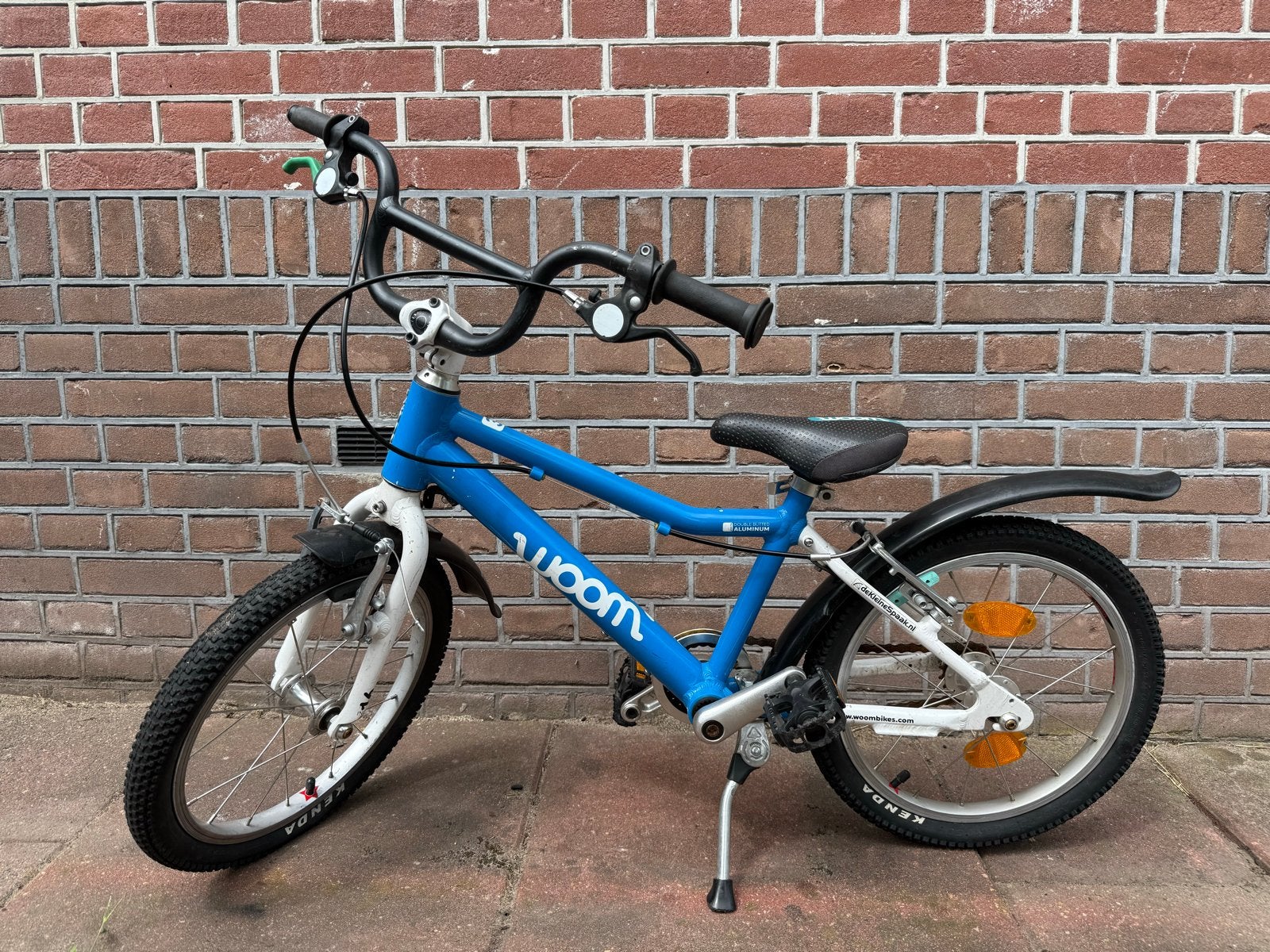 Woom 3 kinderfiets - Gebruikt met lichte gebruikssporen, Fietsen en Brommers, Fietsen | Kinderfietsjes, Ophalen, Gebruikt, Velgrem