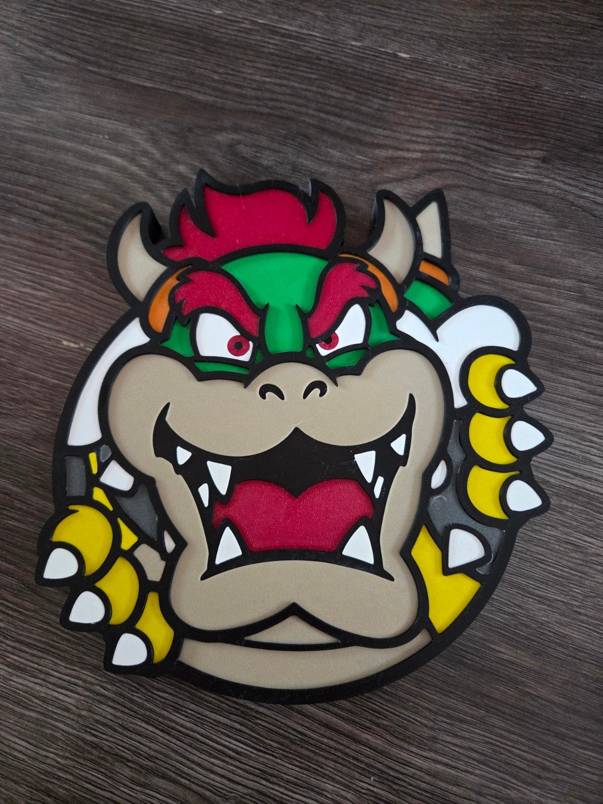 Bowser Super Mario wanddecoratie met ophangsysteem, Ophalen of Verzenden, Nieuw