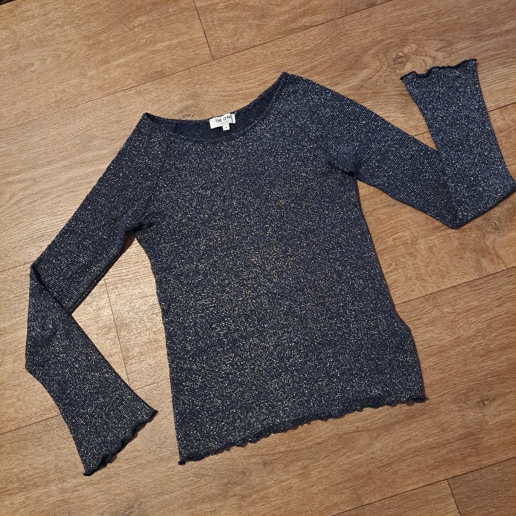 the sting longsleeve mt XS, Kleding | Dames, The Sting, Blauw, Ophalen of Verzenden, Zo goed als nieuw