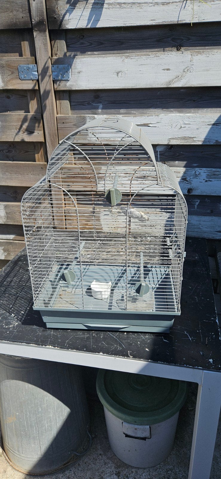 vogelkooi, Ophalen, Gebruikt, Metaal, Vogelkooi