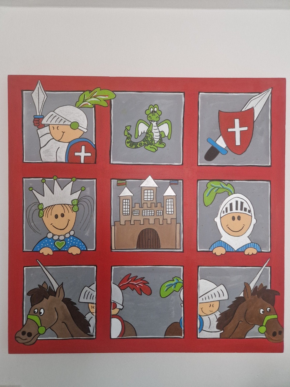 Schilderij Ridder, Ophalen, Gebruikt, Schilderij, 75 tot 100 cm