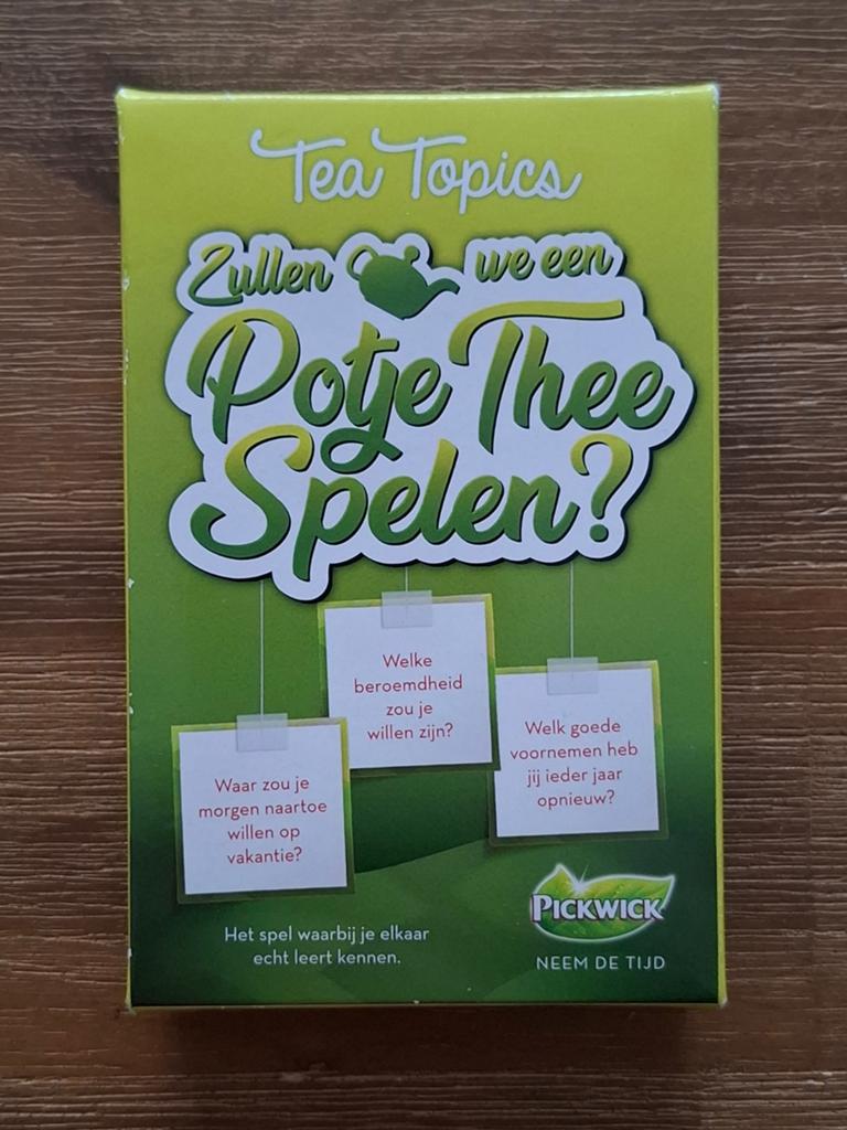 PickWick Tea Topics - Potje Thee Spelen?, Vijf spelers of meer, Ophalen of Verzenden, Gebruikt, Identity Games