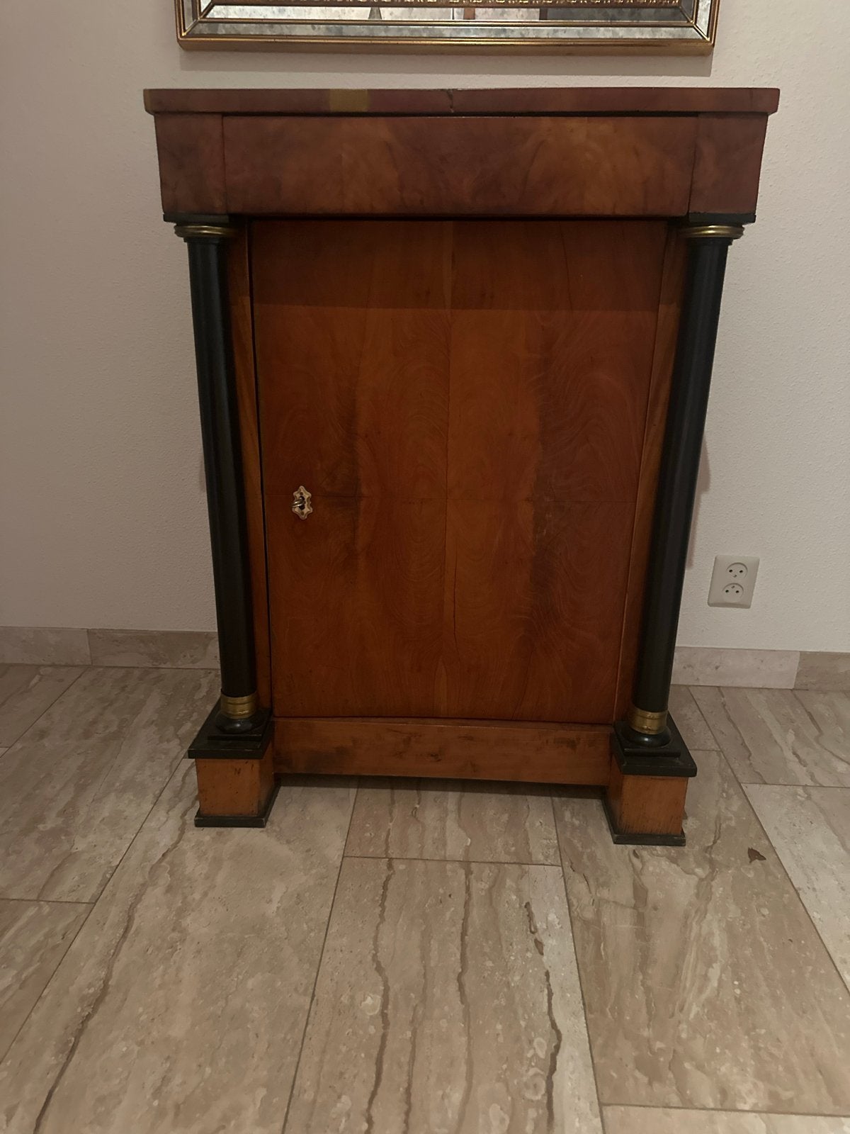 Antieke Biedermeier Commode met Lade en Kast, Ophalen