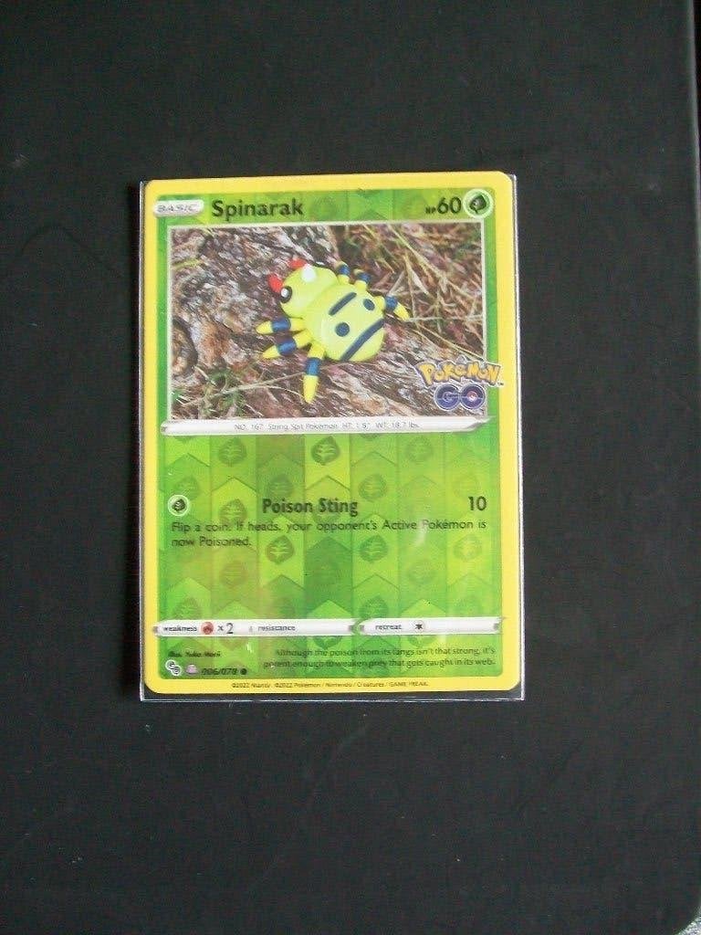 2819 Nieuwe Pokemon GO kaart holofoil SPINARAK/DITTO 006/078, Verzenden, Nieuw, Losse kaart, Foil