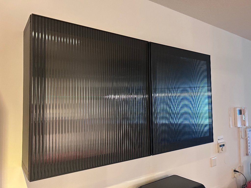 Hang vitrinekast keuken ikea, Ophalen, Met deur(en), Glas, 50 tot 100 cm