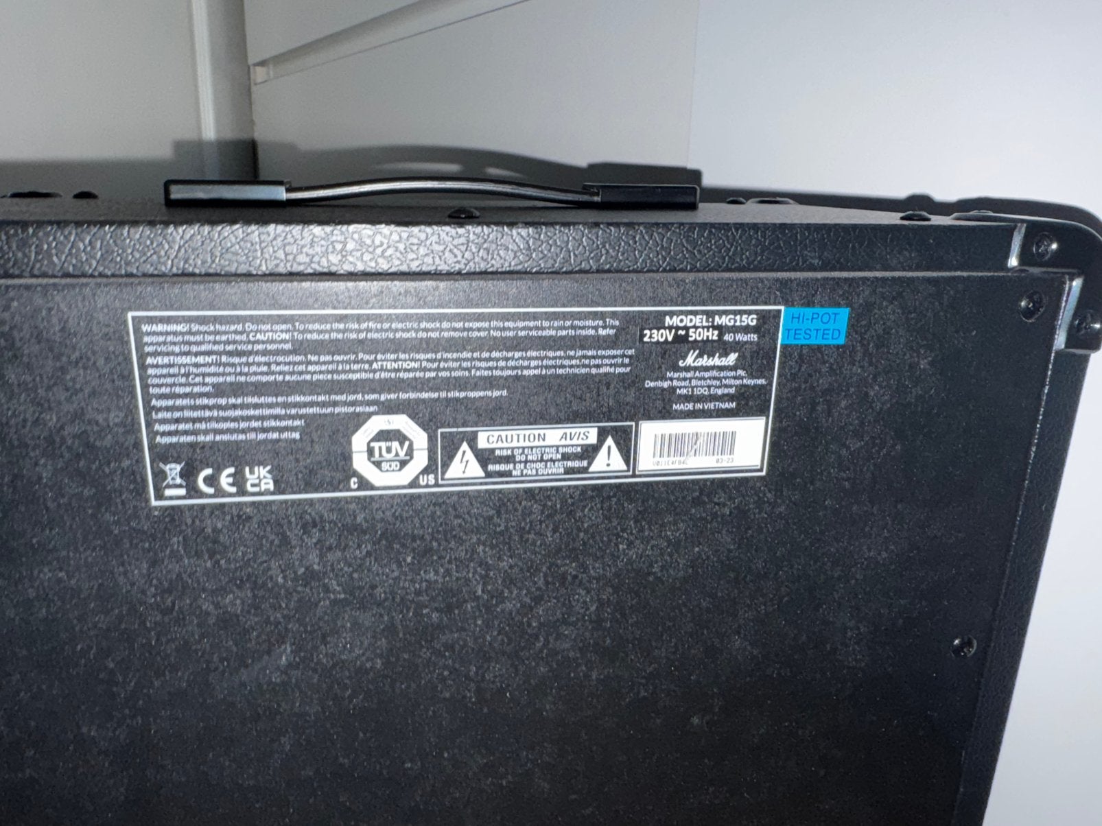 Marshall MG15G versterker, Ophalen of Verzenden, Zo goed als nieuw, Minder dan 50 watt