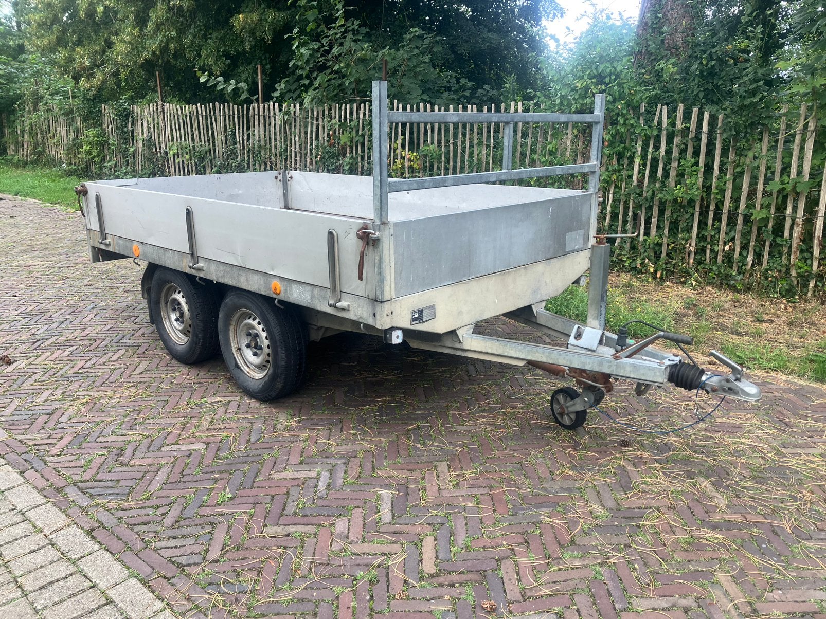 Hapert 2000 kg tandemasser aanhanger aanhangwagen trailer, Ophalen, Gebruikt