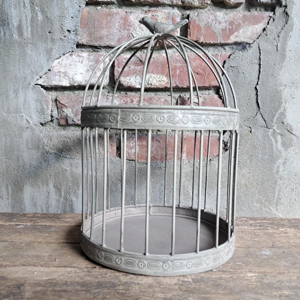 Landelijk metalen kooitje vogelkooitje vogel 30cm *Etage3*, Huis en Inrichting, ., Ophalen of Verzenden, Zo goed als nieuw, .