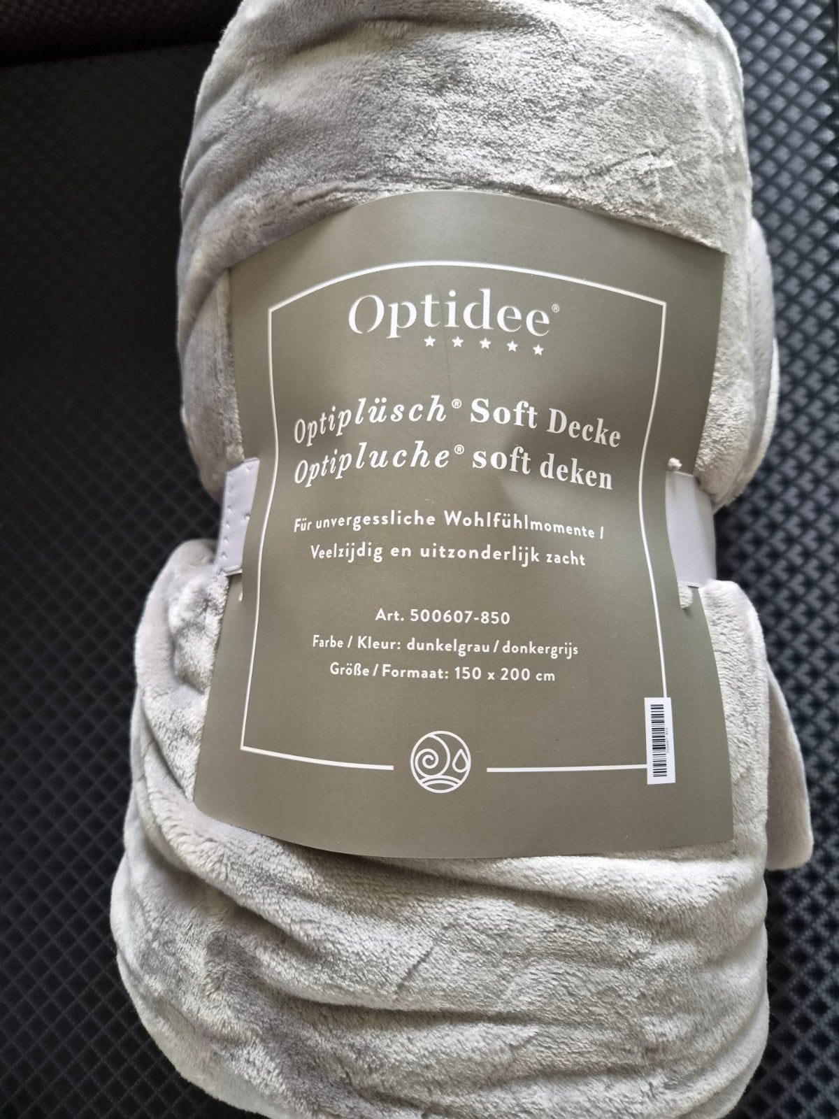 Nieuw Optidee OptiPlüsch Soft Deken - Donkergrijs 150x200 cm, Verzenden, Nieuw