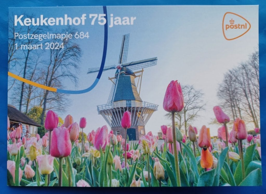 Postzegelmapje 684 - Keukenhof 75 jaar, Postzegels en Munten, Postzegels | Nederland, Verzenden, Na 1940, Postfris