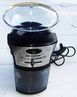 Koffiebonenmolen Severin elektrisch, Ophalen of Verzenden, Zo goed als nieuw, Overige merken, Koffiemolen