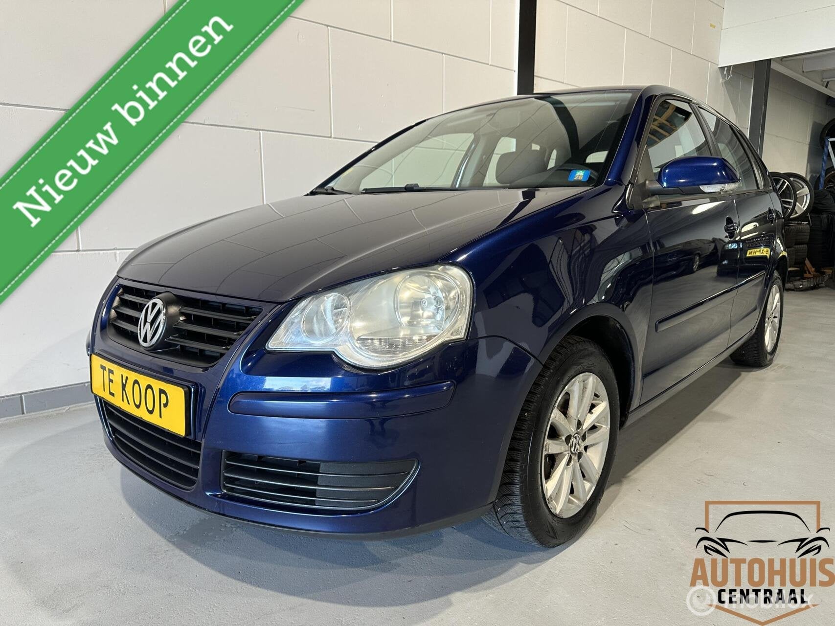 Volkswagen Polo 1.4-16V Optive*NwAPK*Airco*Elekramen*Lmwiele, Voorwielaandrijving, Zwart, 4 cilinders, Blauw