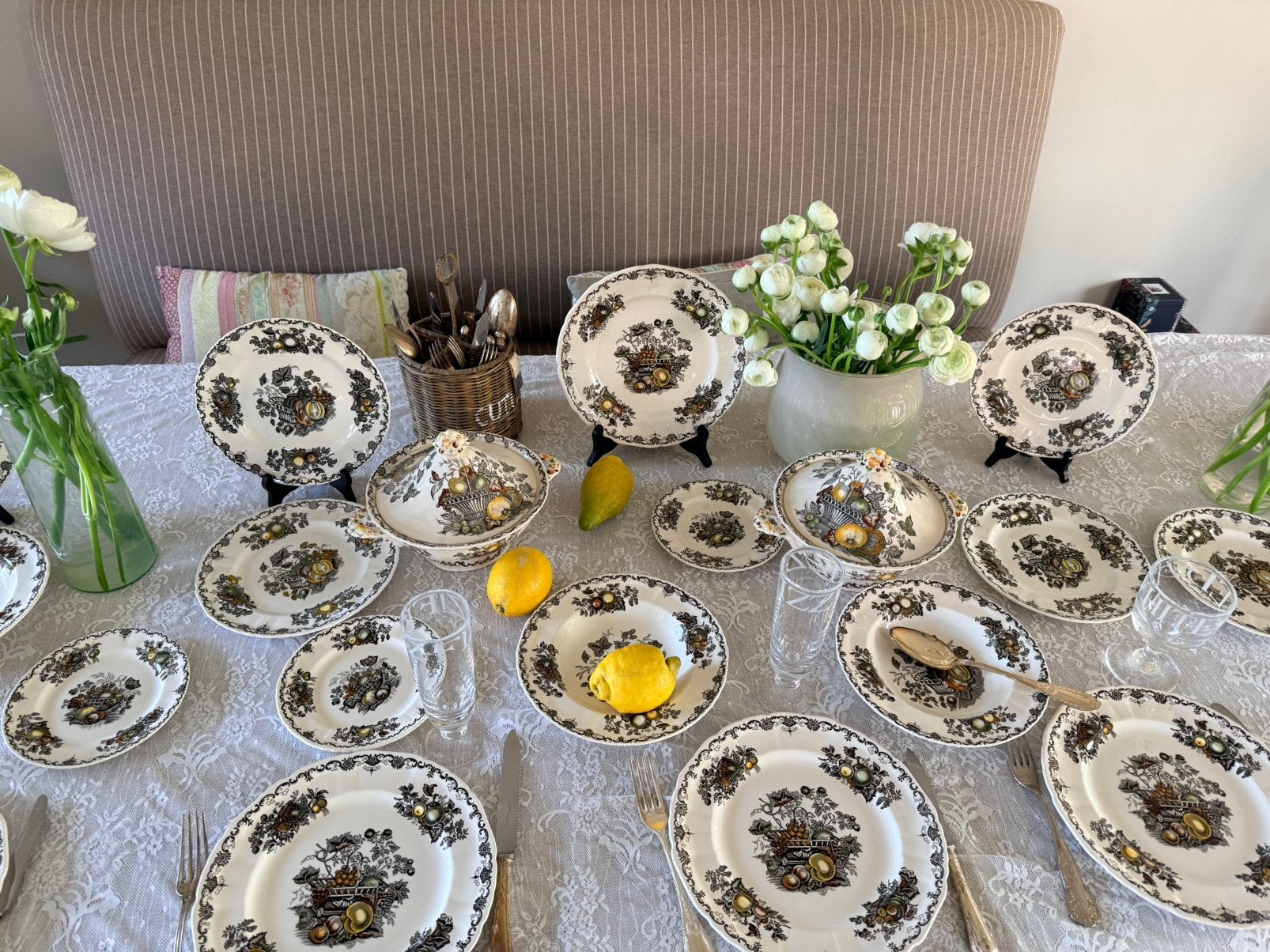 Mason’s Fruitbasket 6 pers servies izgst antiek, Antiek en Kunst, Ophalen