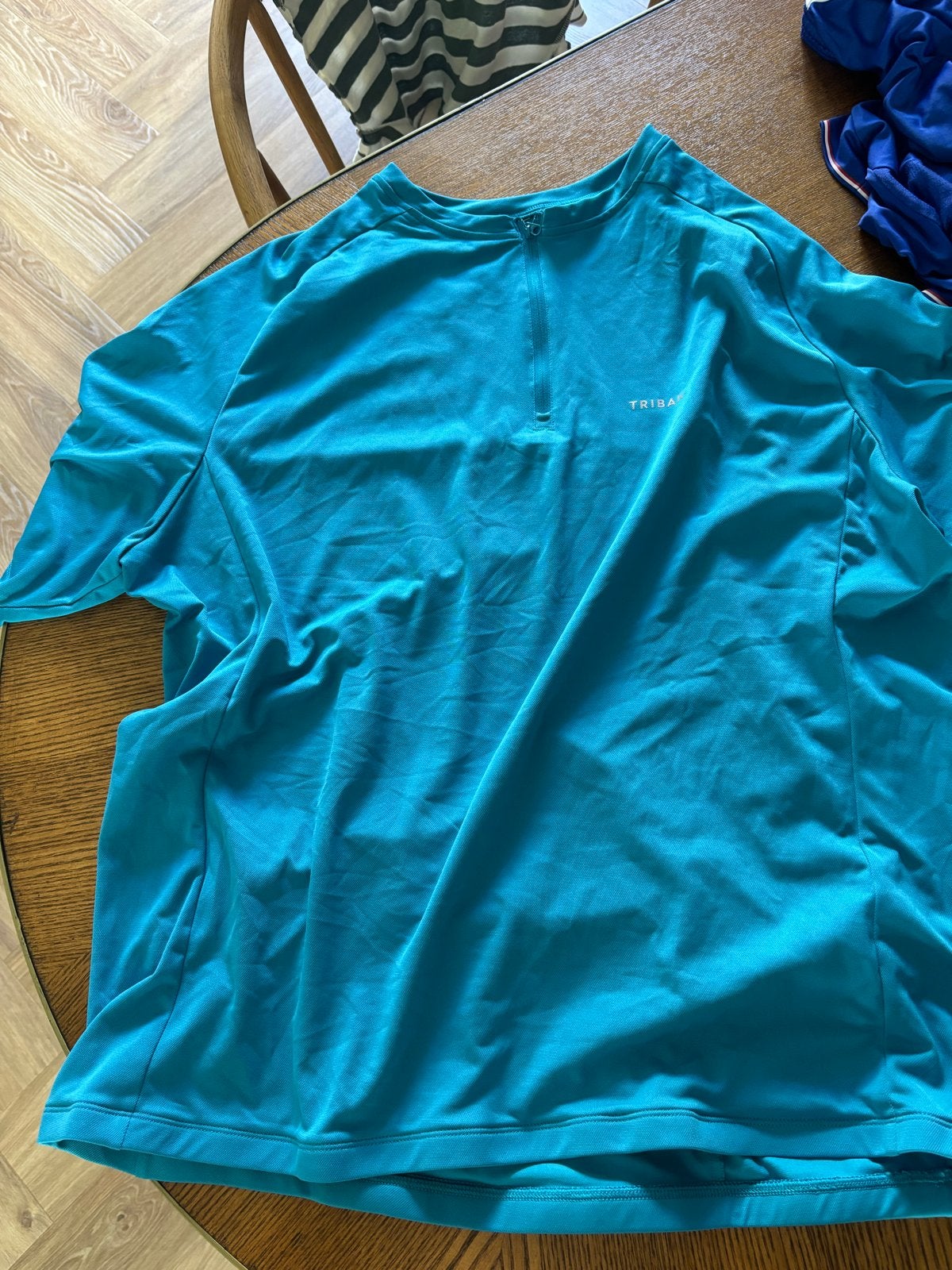 Triban fiets shirt maat XL, Blauw, Maat 56/58 (XL), Ophalen of Verzenden, Hardlopen of Fietsen