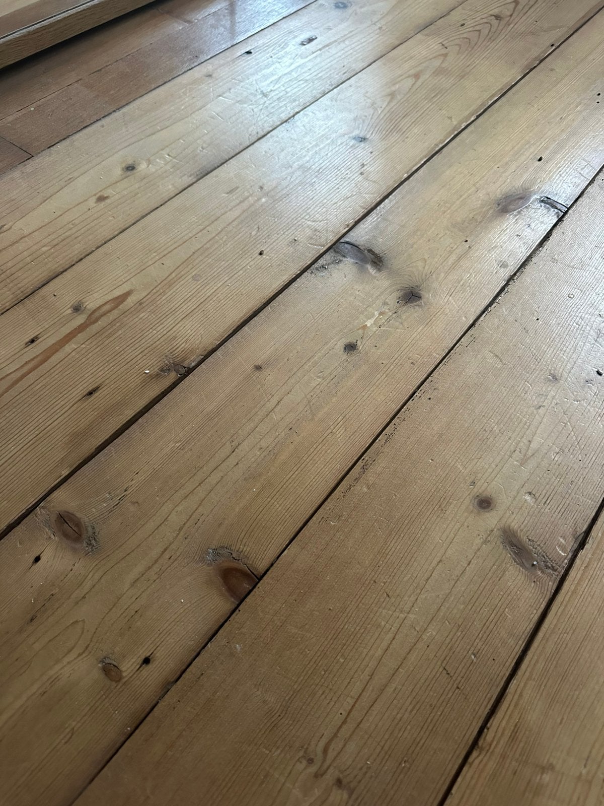 Grenen planken vloer met eiken omlijsting (ca. 40 m²), Doe-het-zelf en Verbouw, Minder dan 25 mm, Eiken, Ophalen of Verzenden