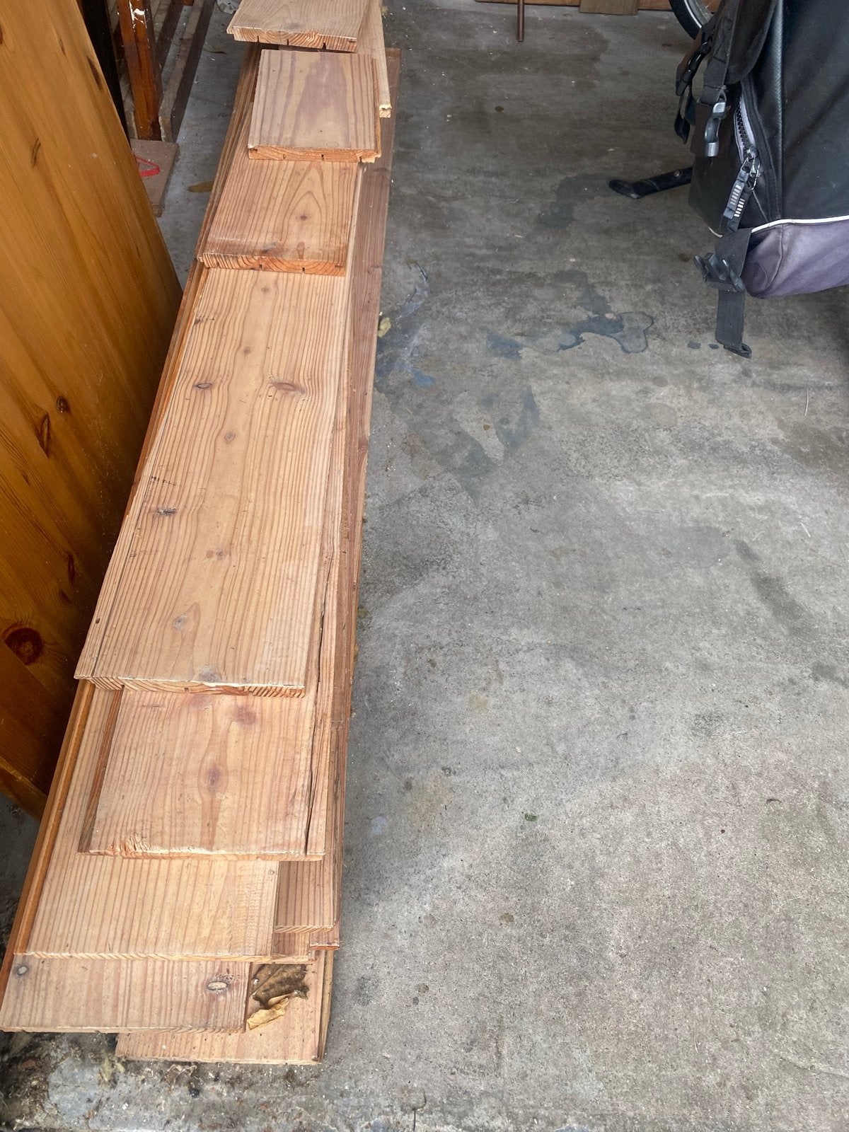 Gebruikte houten planken - diverse maten, Doe-het-zelf en Verbouw, Ophalen, Gebruikt, 25 tot 50 mm, Grenen