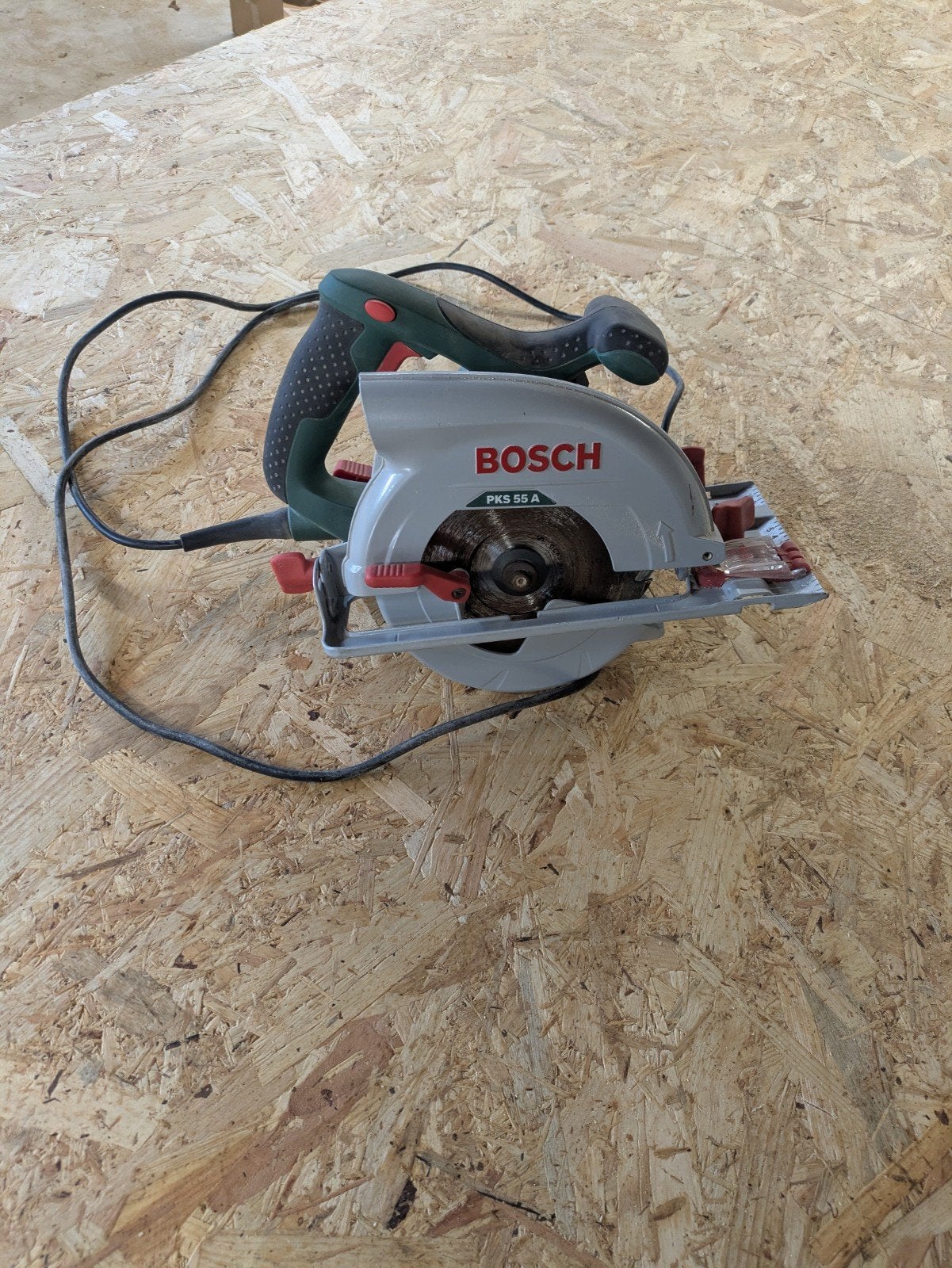 Bosch PKS 55 A Cirkelzaag, Gebruikt, Cirkelzaag, 600 tot 1200 watt, Ophalen of Verzenden