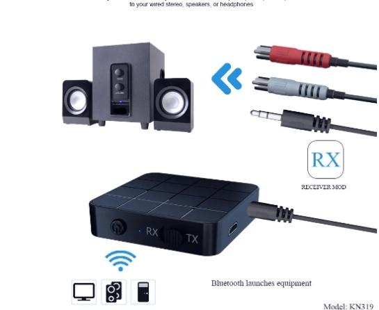 Bluetooth 5.0 Audio Receiver Transmitter, Ophalen of Verzenden, Nieuw, Minder dan 2 meter, Overige kabels