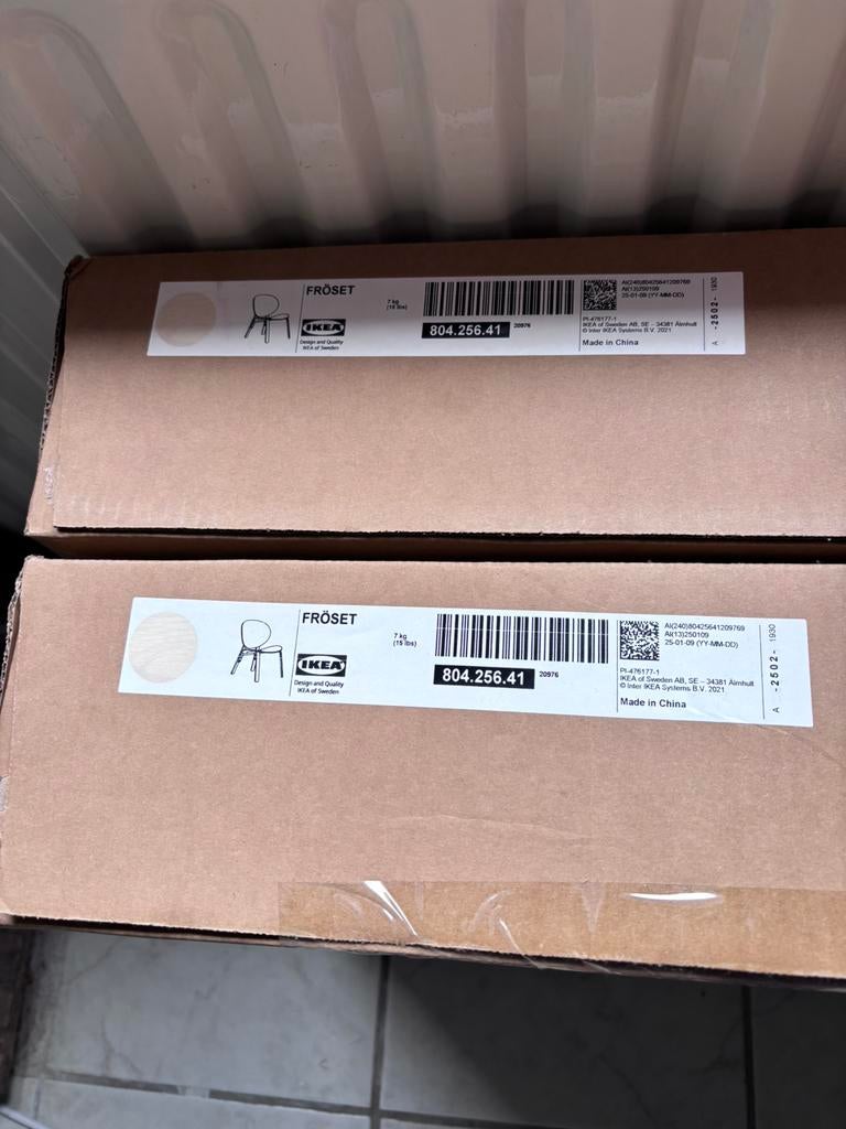 2 Ikea Fröset stoelen / Fauteuils, Ophalen, Nieuw, 75 tot 100 cm, 50 tot 75 cm