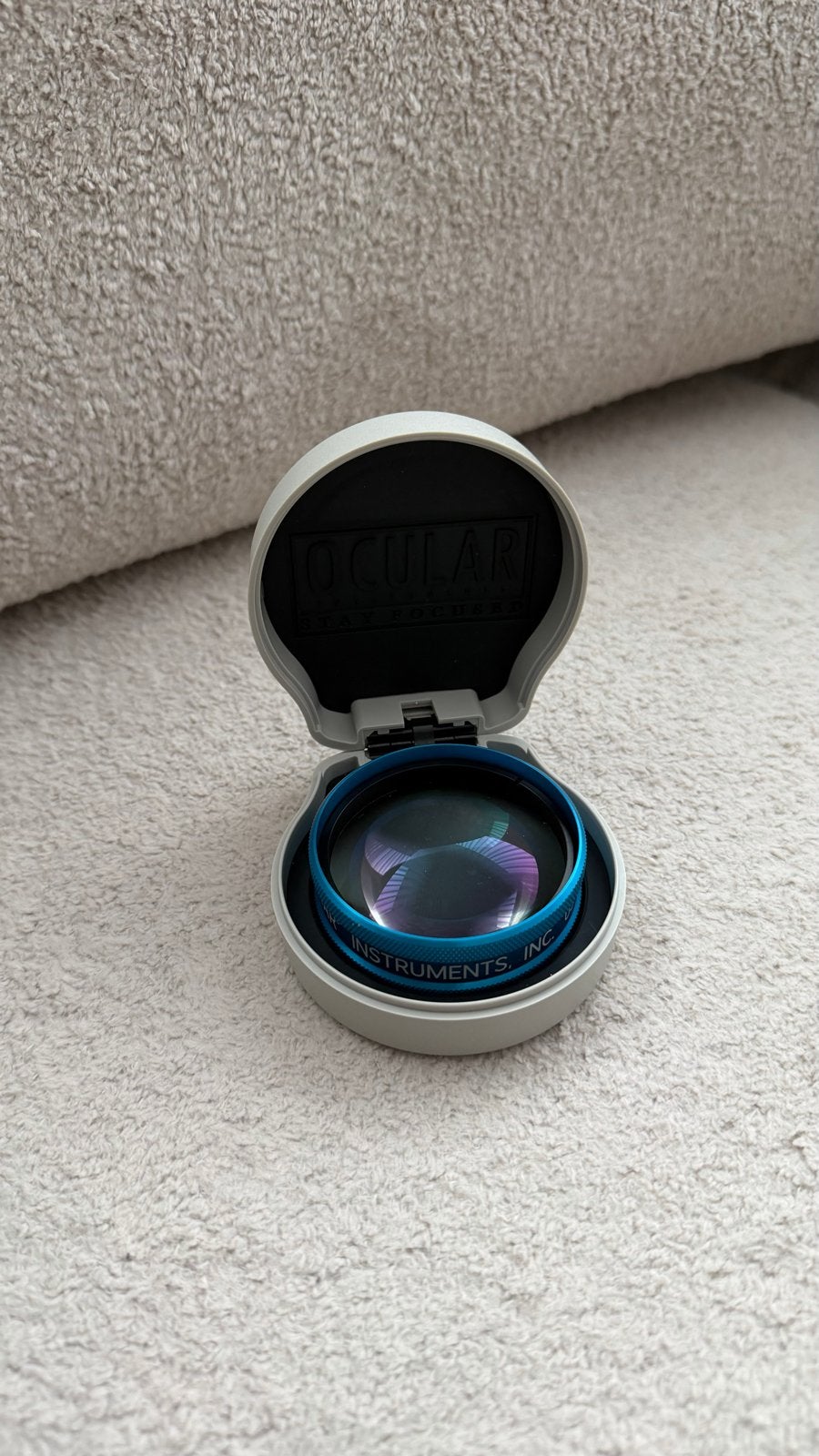 Ocular Instruments MaxLight 20D Indirect Lens (Blue), Overige merken, Inclusief opbergcase, Overige typen, Ophalen of Verzenden