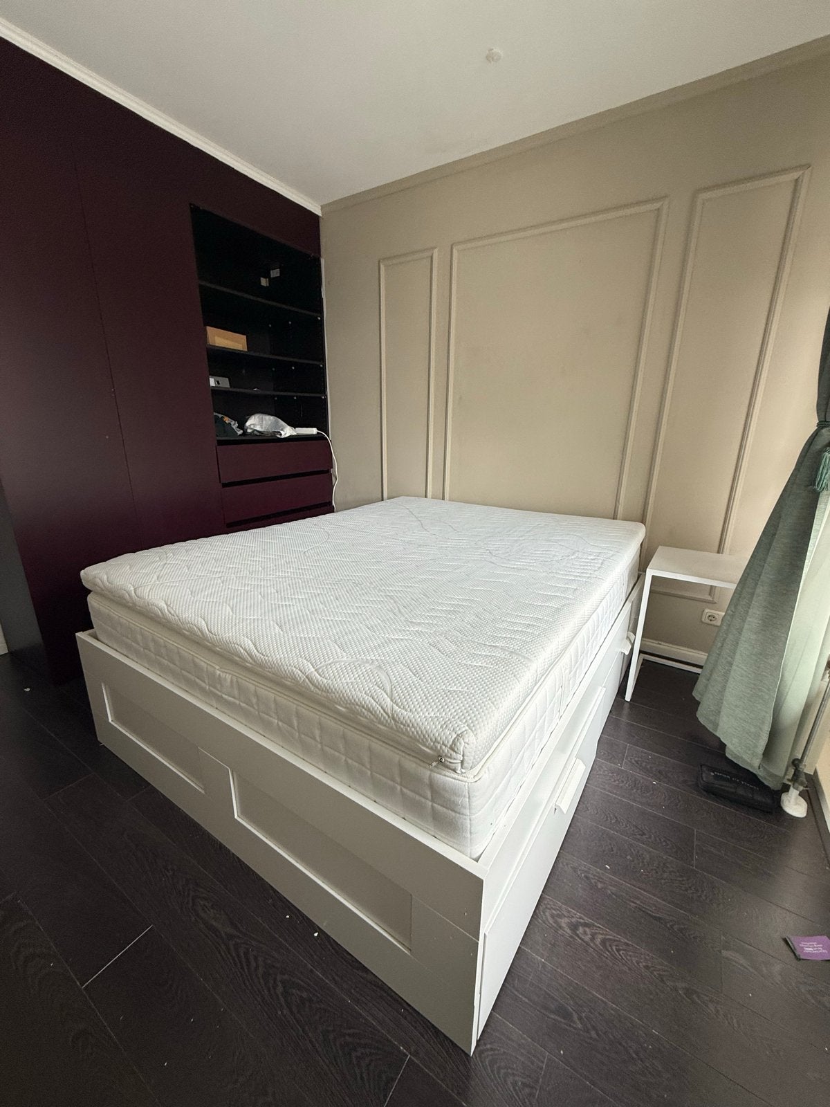 160cm matras IKEA & 160cm topper, Ophalen, Gebruikt, Tweepersoons, 140 cm