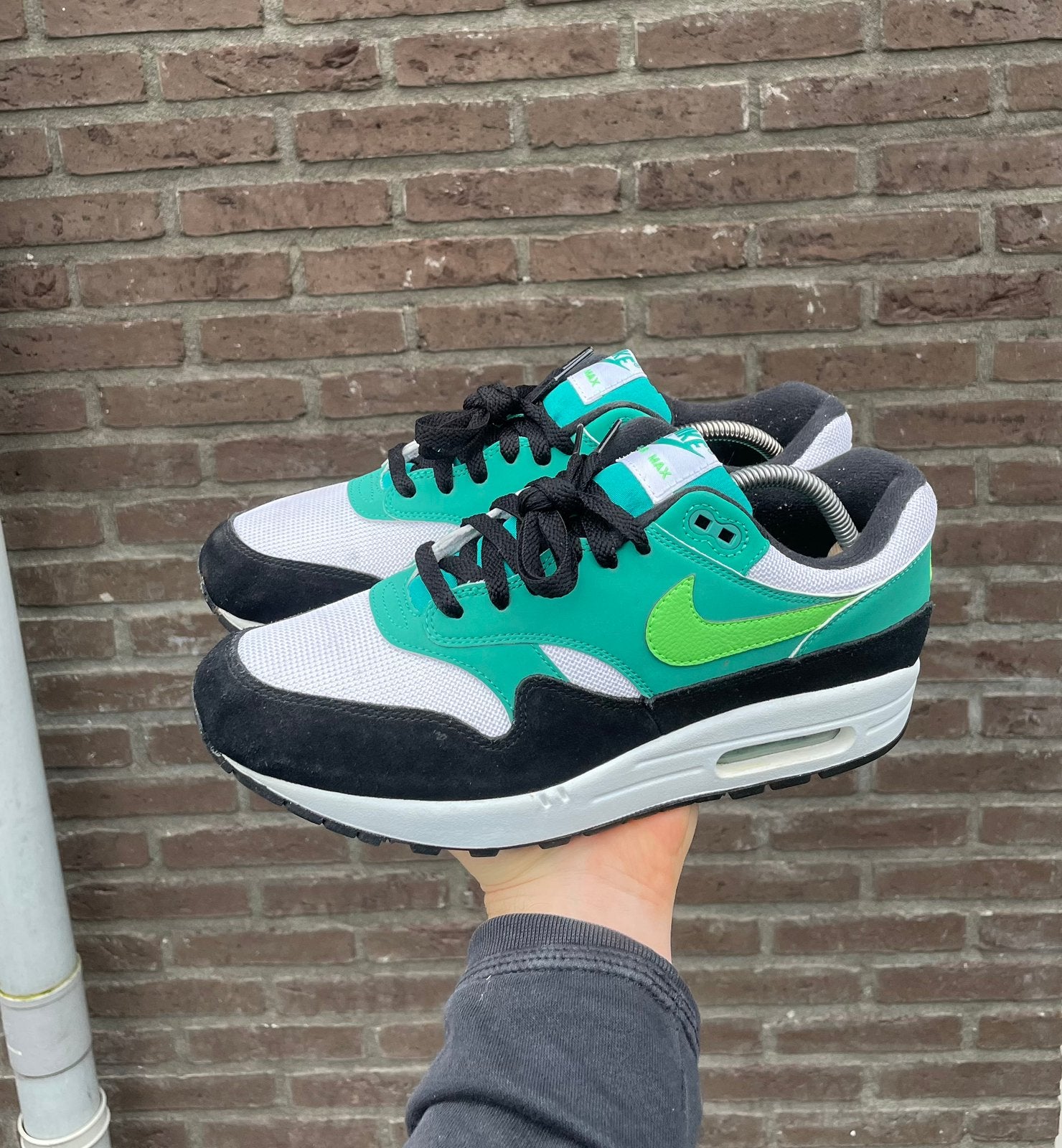Nike Air Max 1 Neptune Green, Kleding | Heren, Schoenen, Zo goed als nieuw, Sneakers of Gympen, Overige kleuren, Ophalen of Verzenden
