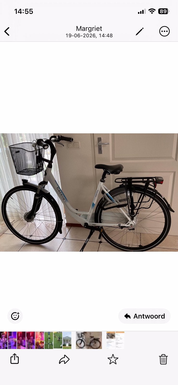Gazelle damesfiets Orange C7 lage instap, Ophalen, 47 tot 50 cm, Versnellingen, Zo goed als nieuw