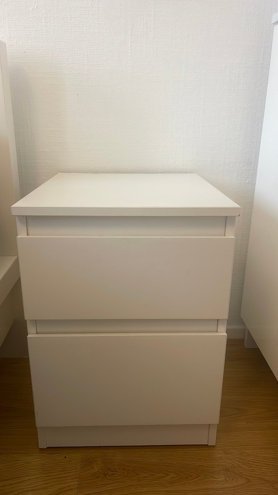 2 Ikea nachtkastje, Ophalen of Verzenden, Zo goed als nieuw, Minder dan 45 cm